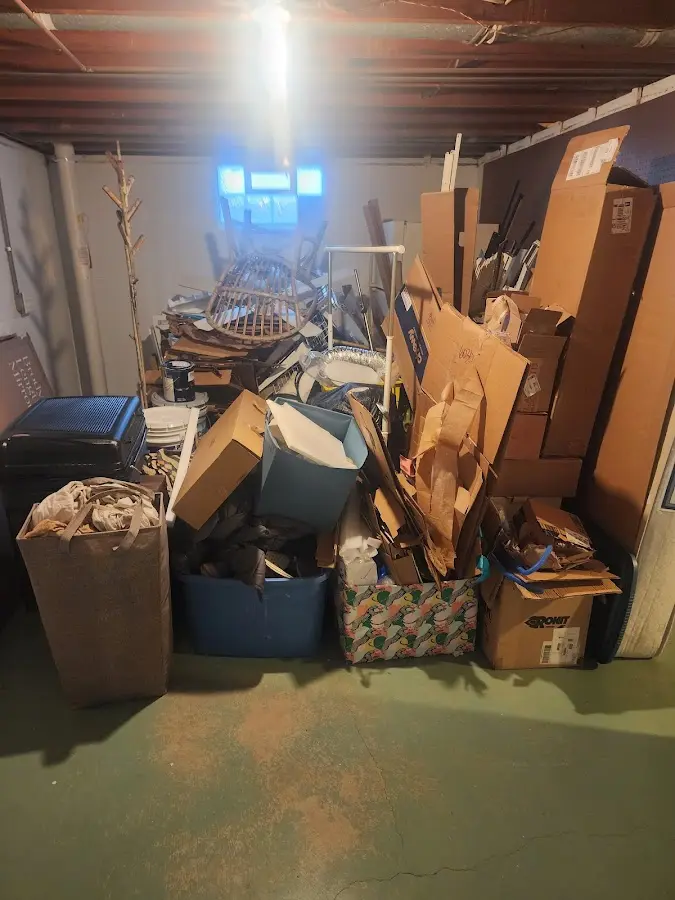 Roll-off dumpster container at job site for 6 Yard Dumpster Rental in Glen Rose